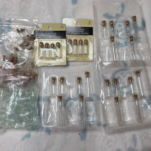 Bead Landing Miniature Glass Bottles with Corks Bulk Lot Jewelry Making Vials